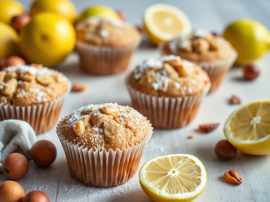 Muffins sans gluten à la poudre d'amande et au citron