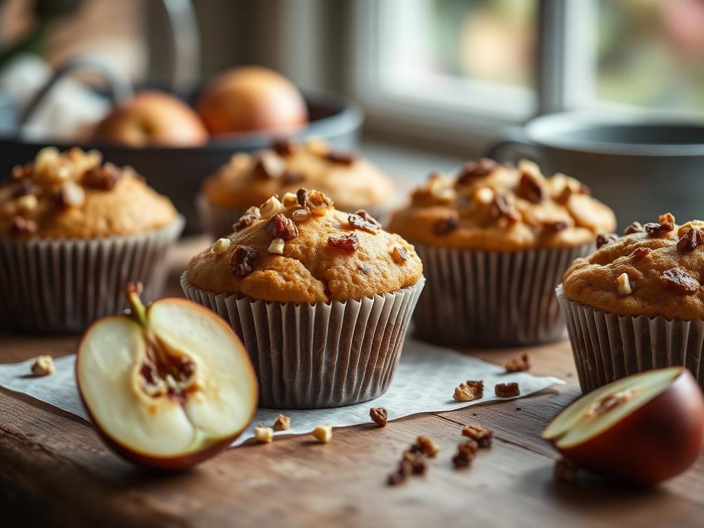 Muffins healthy aux figues fraîches et aux noix